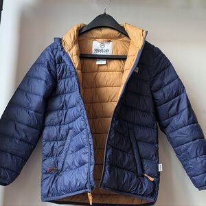 Magellan Puffer Jacket Navy Blue Boys Size Small🌲 Winter Wear Zipper Pockets